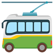 🚎 Emoji Oberleitungsbus Google 15.0.