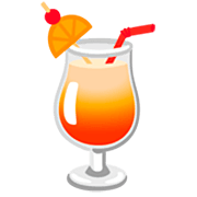 🍹 Emoji Bebida Tropical en Google 15.0.