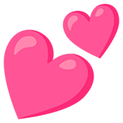 💕 Emoji Dois Corações na Google 15.0.