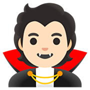 Emoji 🧛🏻 Vampiro: Carnagione Chiara su Google 15.0.