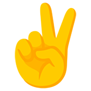 ✌️ Emoji Mano Con Señal De Victoria en Google 15.0.