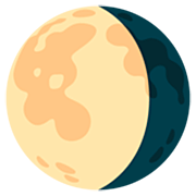 Émoji 🌖 Lune Gibbeuse Décroissante sur Google 15.0.