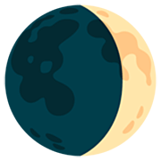 Emoji 🌒 Luna Crescente su Google 15.0.