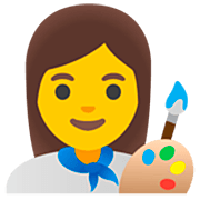 👩‍🎨 Emoji Artista Plástica na Google 15.0.