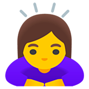 Emoji 🙇‍♀️ Donna Che Fa Inchino Profondo su Google 15.0.