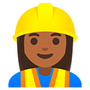 Bauarbeiterin: mitteldunkle Hautfarbe Google 15.0.