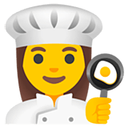 Emoji 👩‍🍳 Cuoca su Google 15.0.