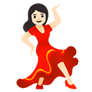💃🏻 Emoji tanzende Frau: helle Hautfarbe Google 15.0.