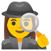 🕵️‍♀️ Emoji Detective Mujer en Google 15.0.
