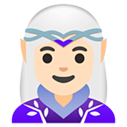 🧝🏻‍♀️ Emoji Elfa: Pele Clara na Google 15.0.