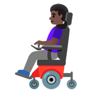 Mulher Em Cadeira De Rodas Motorizada: Pele Escura Google 15.0.