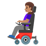 Mulher Em Cadeira De Rodas Motorizada: Pele Morena Google 15.0.