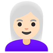 Mujer: Tono De Piel Claro Y Pelo Blanco Google 15.0.