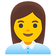 👩‍💼 Emoji Oficinista Mujer en Google 15.0.