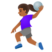 Handballspielerin: mitteldunkle Hautfarbe Google 15.0.