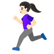 Mujer Corriendo: Tono De Piel Claro Google 15.0.