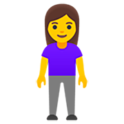 🧍‍♀️ Emoji Mujer De Pie en Google 15.0.