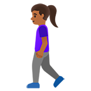 Mujer Caminando: Tono De Piel Oscuro Medio Google 15.0.