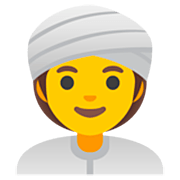 Emoji 👳‍♀️ Donna Con Turbante su Google 15.0.