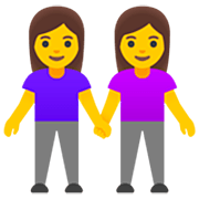 Émoji 👭 Deux Femmes Se Tenant La Main sur Google 15.0.