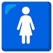 Émoji 🚺 Symbole Toilettes Femmes sur Google 15.0.