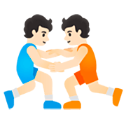 🤼🏻 Emoji Personas Luchando, Tono De Piel Claro en Google 15.0.