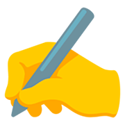 ✍️ Emoji Escrevendo à Mão na Google 15.0.