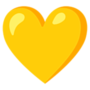 Émoji 💛 Cœur Jaune sur Google 15.0.