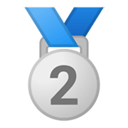 Émoji 🥈 Médaille D’argent sur Google Android 10.0 March 2020 Feature Drop.
