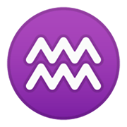 Emoji ♒ Segno Zodiacale Dell’Acquario su Google Android 10.0 March 2020 Feature Drop.