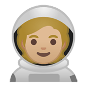 Émoji 🧑🏼‍🚀 Astronaute : Peau Moyennement Claire sur Google Android 10.0 March 2020 Feature Drop.