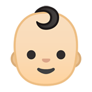 👶🏻 Emoji Baby: helle Hautfarbe Google Android 10.0 March 2020 Feature Drop.