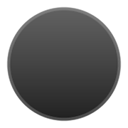 Émoji ⚫ Disque Noir sur Google Android 10.0 March 2020 Feature Drop.