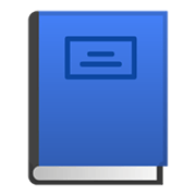 📘 Emoji Libro Azul en Google Android 10.0 March 2020 Feature Drop.
