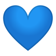 Émoji 💙 Cœur Bleu sur Google Android 10.0 March 2020 Feature Drop.