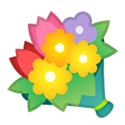 Emoji 💐 Mazzo Di Fiori su Google Android 10.0 March 2020 Feature Drop.