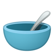 Emoji 🥣 Ciotola Con Cucchiaio su Google Android 10.0 March 2020 Feature Drop.