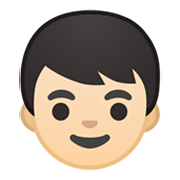 👦🏻 Emoji Junge: helle Hautfarbe Google Android 10.0 March 2020 Feature Drop.