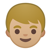 👦🏼 Emoji Niño: Tono De Piel Claro Medio en Google Android 10.0 March 2020 Feature Drop.