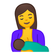 Emoji 🤱 Allattare su Google Android 10.0 March 2020 Feature Drop.