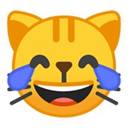 😹 Emoji Gato Llorando De Risa en Google Android 10.0 March 2020 Feature Drop.
