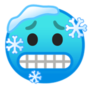 Emoji 🥶 Faccina Congelata su Google Android 10.0 March 2020 Feature Drop.