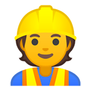 👷 Emoji Bauarbeiter(in) Google Android 10.0 March 2020 Feature Drop.
