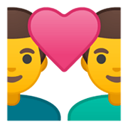 Emoji 👨‍❤️‍👨 Coppia Con Cuore: Uomo E Uomo su Google Android 10.0 March 2020 Feature Drop.