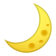 Émoji 🌙 Croissant De Lune sur Google Android 10.0 March 2020 Feature Drop.