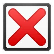 ❎ Emoji Kreuzsymbol im Quadrat Google Android 10.0 March 2020 Feature Drop.