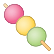 Émoji 🍡 Brochette De Bonbons sur Google Android 10.0 March 2020 Feature Drop.