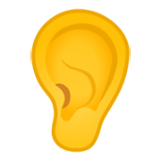 Emoji 👂 Orecchio su Google Android 10.0 March 2020 Feature Drop.