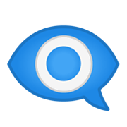 Emoji 👁️‍🗨️ Occhio Nel Fumetto su Google Android 10.0 March 2020 Feature Drop.