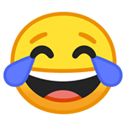 Emoji 😂 Faccina Con Lacrime Di Gioia su Google Android 10.0 March 2020 Feature Drop.